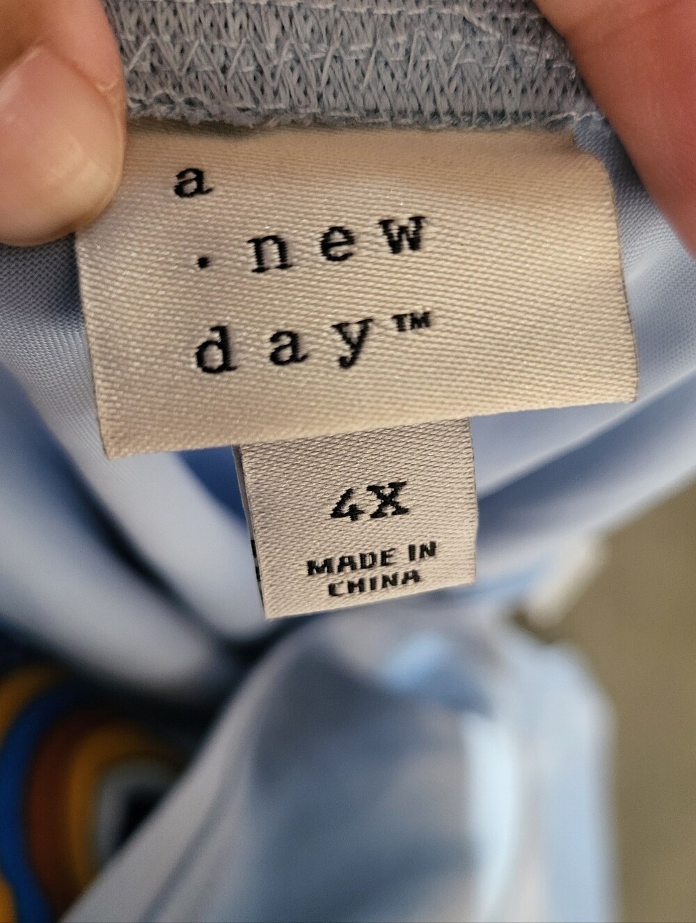 A New Day Satin Baby Blue Skirt - Picture 4 of 4